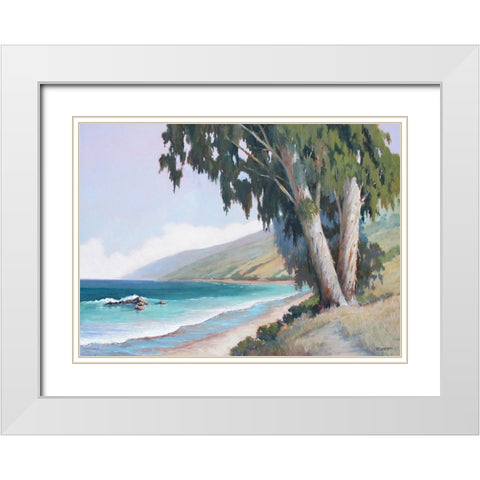 Central California Coast White Modern Wood Framed Art Print with Double Matting by Penniman, Ed