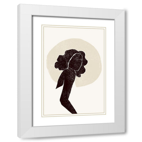 Black and Beige I White Modern Wood Framed Art Print with Double Matting by Pont, Yuyu