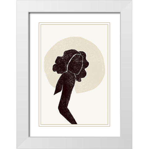 Black and Beige I White Modern Wood Framed Art Print with Double Matting by Pont, Yuyu