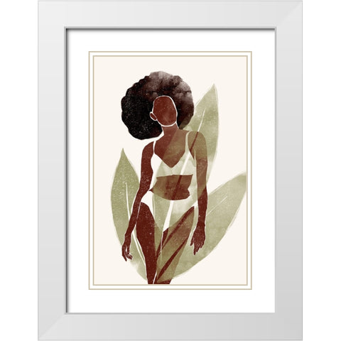 Swimsuit I White Modern Wood Framed Art Print with Double Matting by Pont, Yuyu