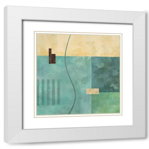 Detour White Modern Wood Framed Art Print with Double Matting by Porter, Glenys
