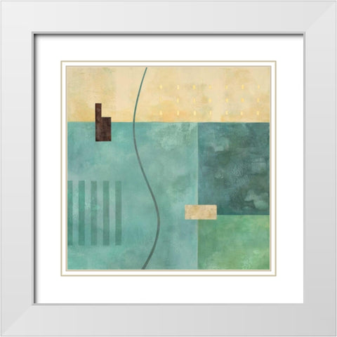 Detour White Modern Wood Framed Art Print with Double Matting by Porter, Glenys