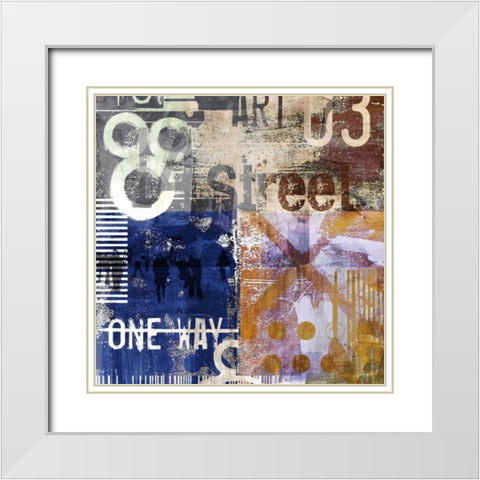 Move On IX White Modern Wood Framed Art Print with Double Matting by Pfrommer, Sven