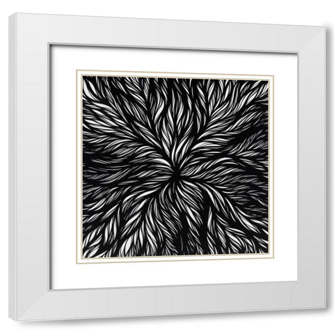 Dissolution White Modern Wood Framed Art Print with Double Matting by Phelps, Nathan Richard