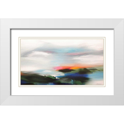 After the Storm White Modern Wood Framed Art Print with Double Matting by Posillico, Leo