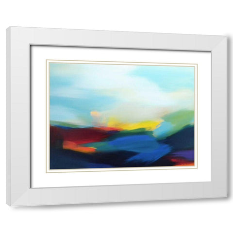On a Good Day White Modern Wood Framed Art Print with Double Matting by Posillico, Leo