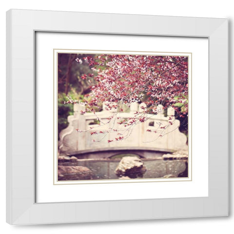 Blush White Modern Wood Framed Art Print with Double Matting by Price, Melanie Alexandra