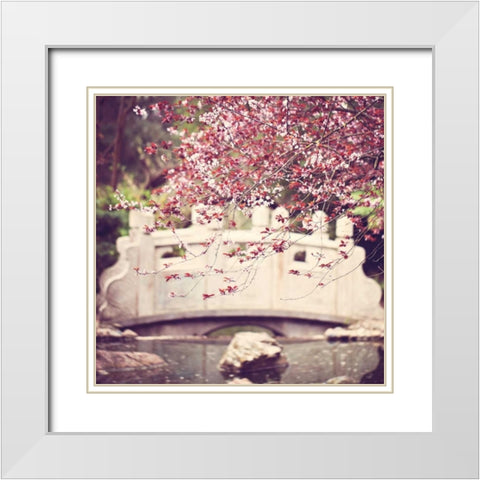 Blush White Modern Wood Framed Art Print with Double Matting by Price, Melanie Alexandra