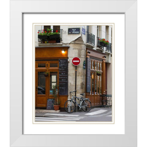 Rue de la Colombe White Modern Wood Framed Art Print with Double Matting by Price, Melanie Alexandra