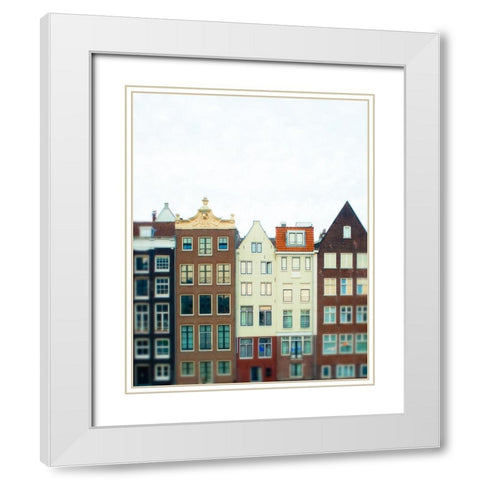 Amsterdam Morning No. 1 White Modern Wood Framed Art Print with Double Matting by Quintero, Sonja