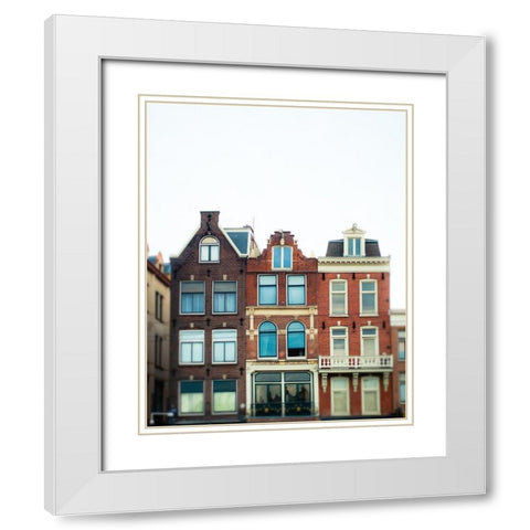 Amsterdam Morning No. 2 White Modern Wood Framed Art Print with Double Matting by Quintero, Sonja