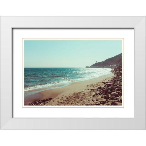 Santa Monica Beach Vibes No. 1 White Modern Wood Framed Art Print with Double Matting by Quintero, Sonja