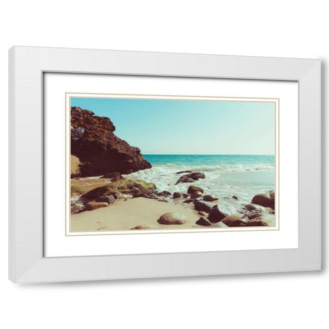 Santa Monica Beach Vibes No. 2 White Modern Wood Framed Art Print with Double Matting by Quintero, Sonja