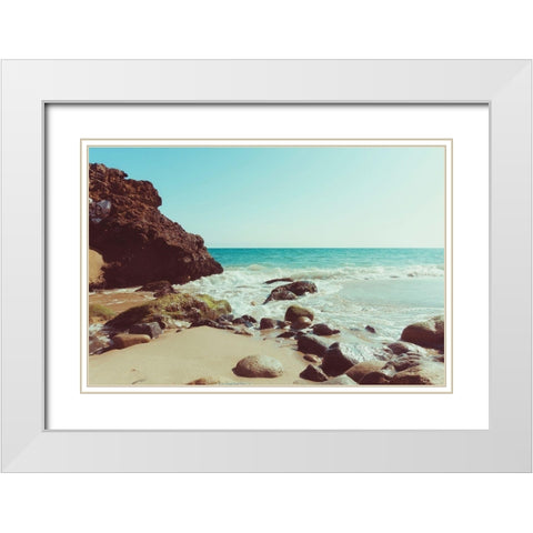 Santa Monica Beach Vibes No. 2 White Modern Wood Framed Art Print with Double Matting by Quintero, Sonja