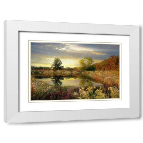 Arrival of Dawn White Modern Wood Framed Art Print with Double Matting by Rivera, John