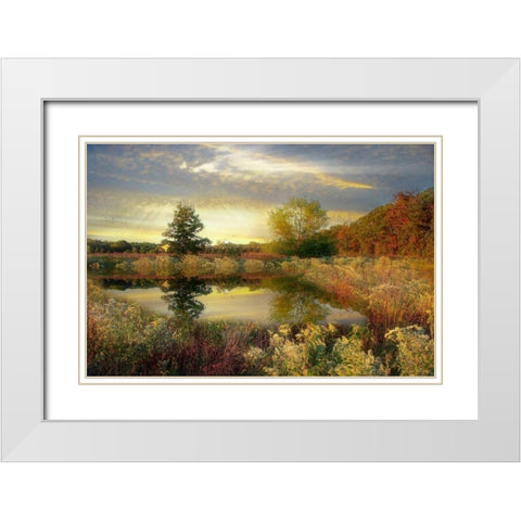 Arrival of Dawn White Modern Wood Framed Art Print with Double Matting by Rivera, John