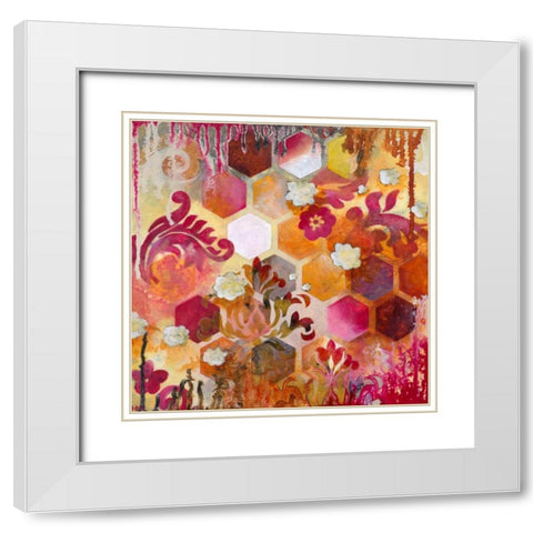 Eurydice White Modern Wood Framed Art Print with Double Matting by Robinson, Heather Noel