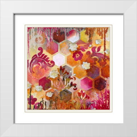 Eurydice White Modern Wood Framed Art Print with Double Matting by Robinson, Heather Noel