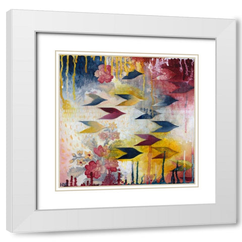 Orpheus White Modern Wood Framed Art Print with Double Matting by Robinson, Heather Noel