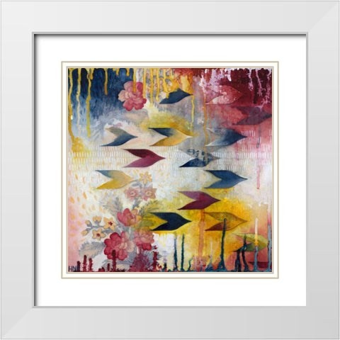 Orpheus White Modern Wood Framed Art Print with Double Matting by Robinson, Heather Noel