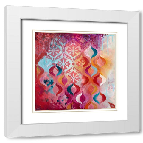 Sweet Hot White Modern Wood Framed Art Print with Double Matting by Robinson, Heather Noel