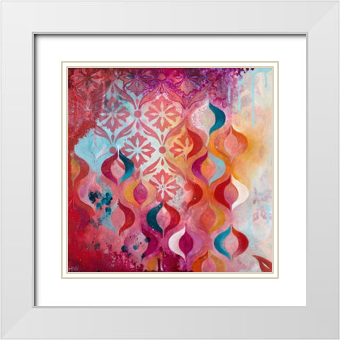 Sweet Hot White Modern Wood Framed Art Print with Double Matting by Robinson, Heather Noel