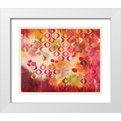 This Kind of Romance White Modern Wood Framed Art Print with Double Matting by Robinson, Heather Noel