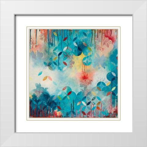 Tranquil Eden 1 White Modern Wood Framed Art Print with Double Matting by Robinson, Heather Noel