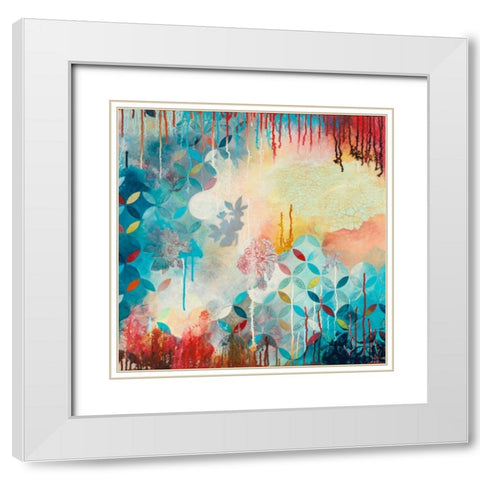 Tranquil Eden 2 White Modern Wood Framed Art Print with Double Matting by Robinson, Heather Noel