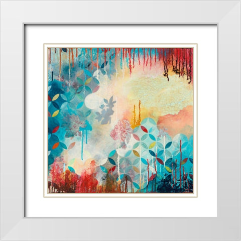 Tranquil Eden 2 White Modern Wood Framed Art Print with Double Matting by Robinson, Heather Noel