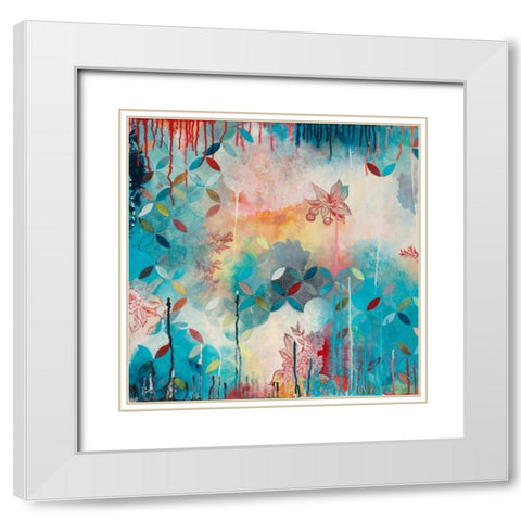 Tranquil Eden 3 White Modern Wood Framed Art Print with Double Matting by Robinson, Heather Noel