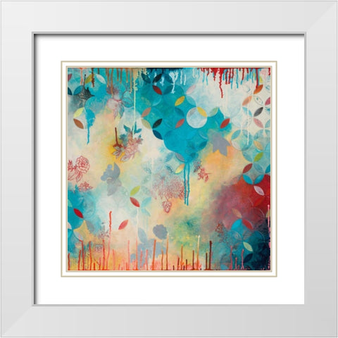 Tranquil Eden 4 White Modern Wood Framed Art Print with Double Matting by Robinson, Heather Noel