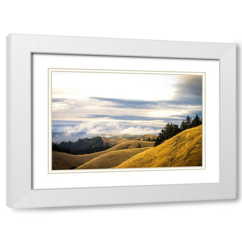 By Mass Form and Time White Modern Wood Framed Art Print with Double Matting by Rogers, Eunika