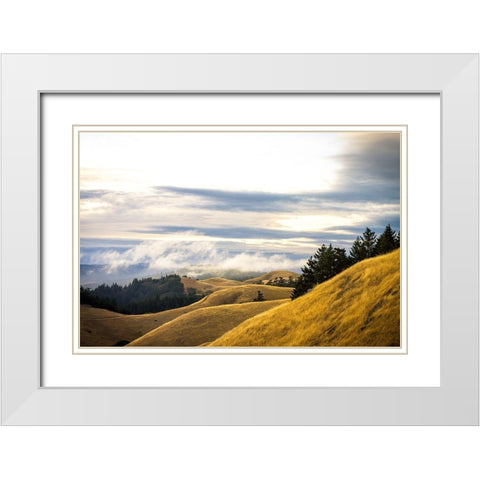 By Mass Form and Time White Modern Wood Framed Art Print with Double Matting by Rogers, Eunika