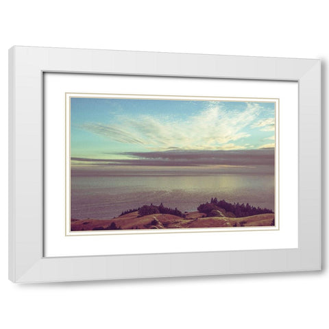 Pulls at My Soul White Modern Wood Framed Art Print with Double Matting by Rogers, Eunika