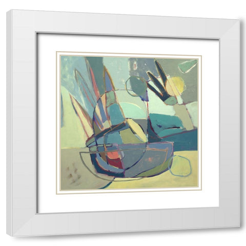 Three Easy Steps White Modern Wood Framed Art Print with Double Matting by Rufo, Caroline