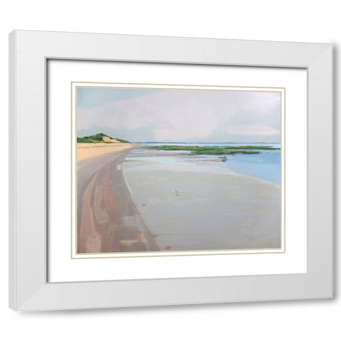Winning the Tide White Modern Wood Framed Art Print with Double Matting by Rufo, John