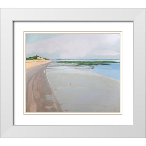 Winning the Tide White Modern Wood Framed Art Print with Double Matting by Rufo, John