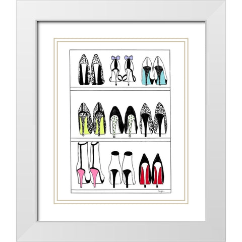 Closet Perfection White Modern Wood Framed Art Print with Double Matting by Rideout, Schuyler