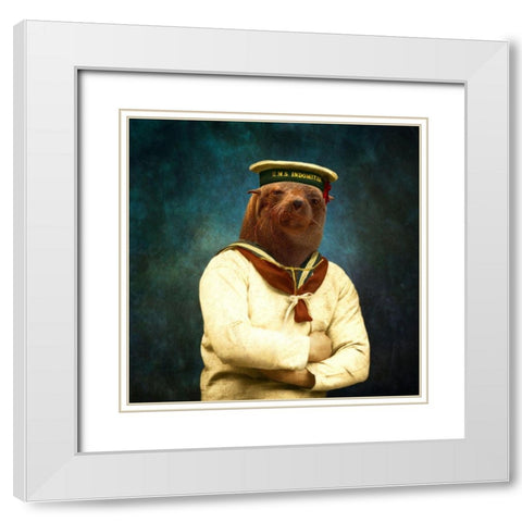 The Bad Boy White Modern Wood Framed Art Print with Double Matting by Roch, Martine