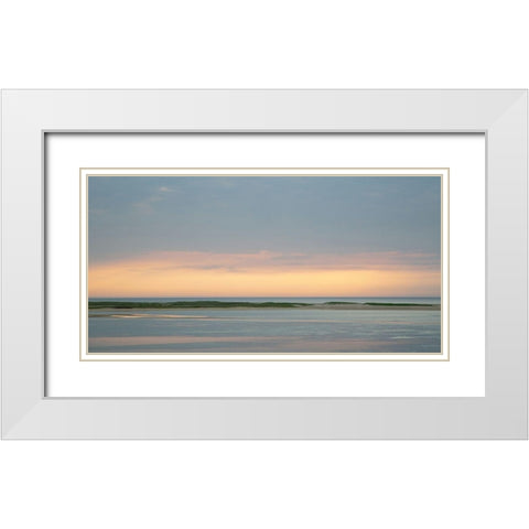 Pastel Sunrise White Modern Wood Framed Art Print with Double Matting by Ryan, Brooke T.