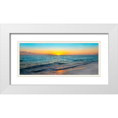 Golden Moment White Modern Wood Framed Art Print with Double Matting by Reed, Jack