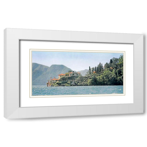Villa del Balbianello White Modern Wood Framed Art Print with Double Matting by Ryan, Brooke T.