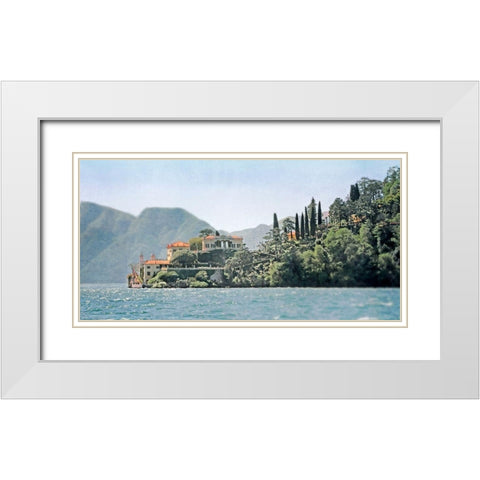 Villa del Balbianello White Modern Wood Framed Art Print with Double Matting by Ryan, Brooke T.