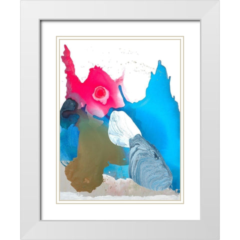 Unaâ€™s Beach White Modern Wood Framed Art Print with Double Matting by Russell, Valerie