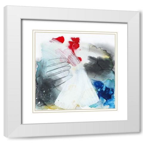 Windswept White Modern Wood Framed Art Print with Double Matting by Russell, Valerie