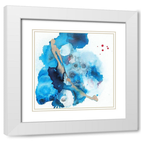 Diluted No. 2 White Modern Wood Framed Art Print with Double Matting by Russell, Valerie