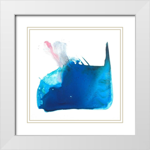 Blowhole White Modern Wood Framed Art Print with Double Matting by Russell, Valerie