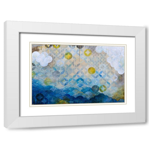 Float White Modern Wood Framed Art Print with Double Matting by Robinson, Heather Noel