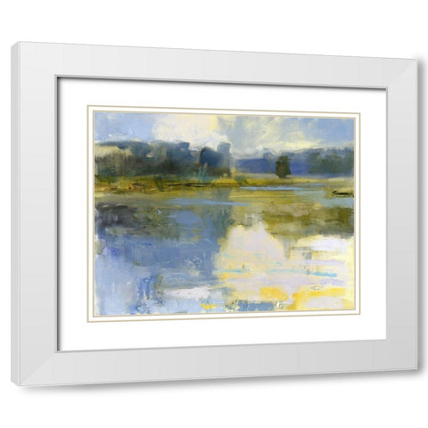 Cape Elizabeth White Modern Wood Framed Art Print with Double Matting by Robbins, Kathleen